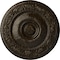 Ekena Millwork Neuveau Ceiling Medallion (Fits Canopies up to 6 3/8"), 24 1/4"OD x 2"P, Stone Hearth Crackle CM24NASHC - alternate 1